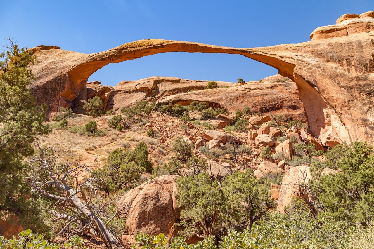 Utah red rock canyon and desert landscape